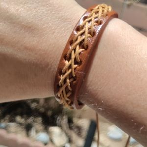 Genuine Leather Bracelet #5 Handmade!